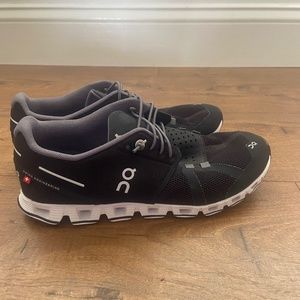 On Cloud Black White Running Shoe